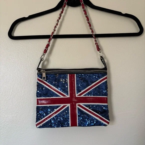 Pilot | Union Jack Sequin Clutch Bag - Picture 2 of 12